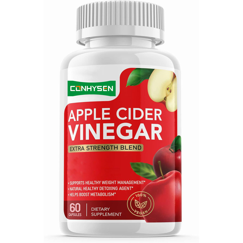 Biochealth OEM Private Label Apple Cider Vinegar Capsules with Mother Organic ACV Pills Slimming Detox Cleanse Supplement