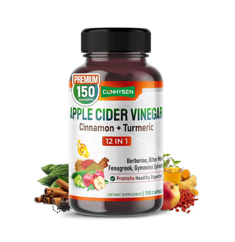 Apple Cider Vinegar Capsule Formula Supports Energy Digestion Detoxification and Cleansing - ACV