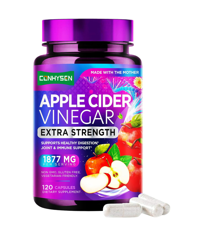 Apple Cider Vinegar Capsules Extra Strength Supports Healthy Digestion Jiont & Immune Support