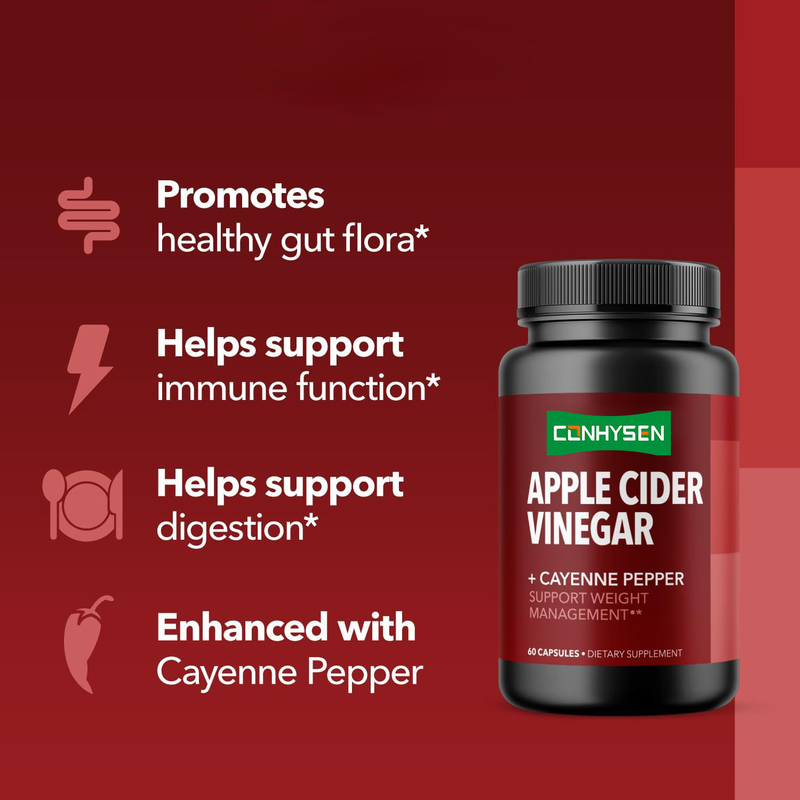 OEM Natural Chili Weight Loss Capsules and Apple Cider Vinegar Capsules Support Weight Management