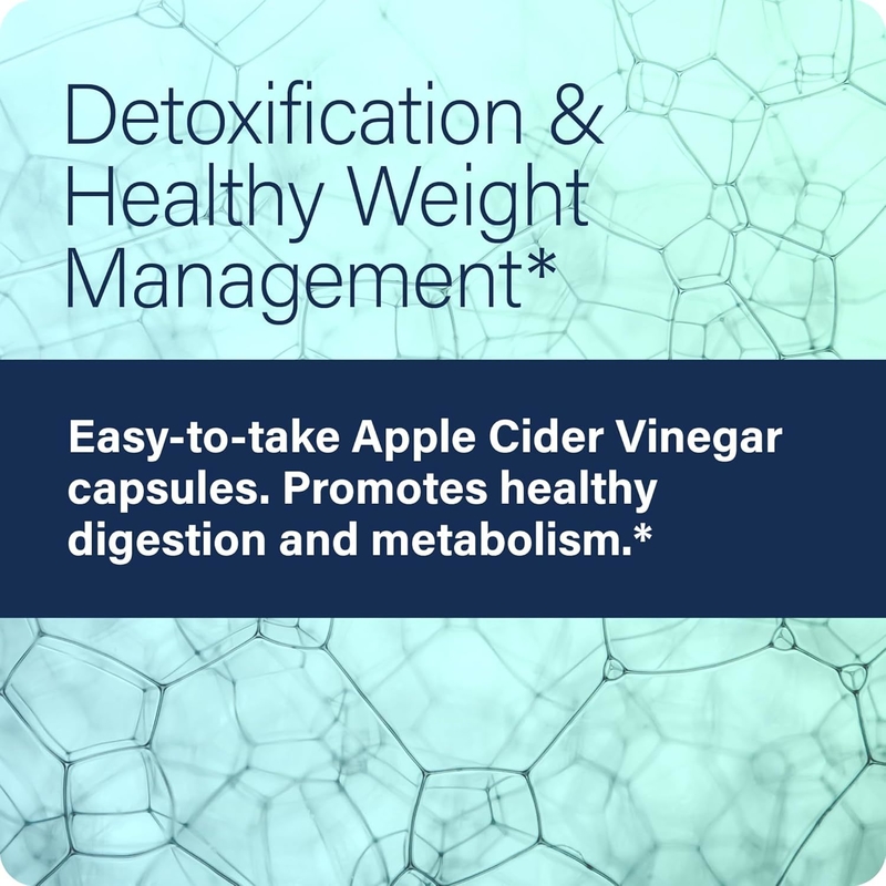 Premium Apple Cider Vinegar Detox Capsules with Digestive Enzymes Supports Metabolism Weight Management Gut Health