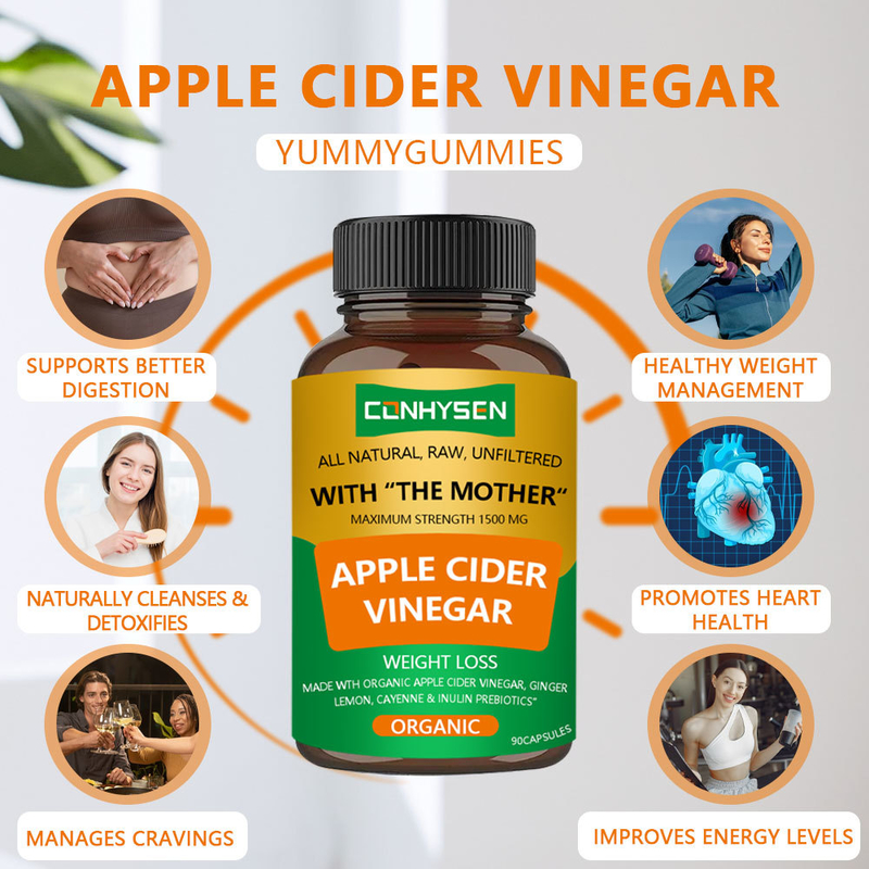 Good Quality Dietary Supplement Organic Apple Cider Vinegar Capsules for Weight Management