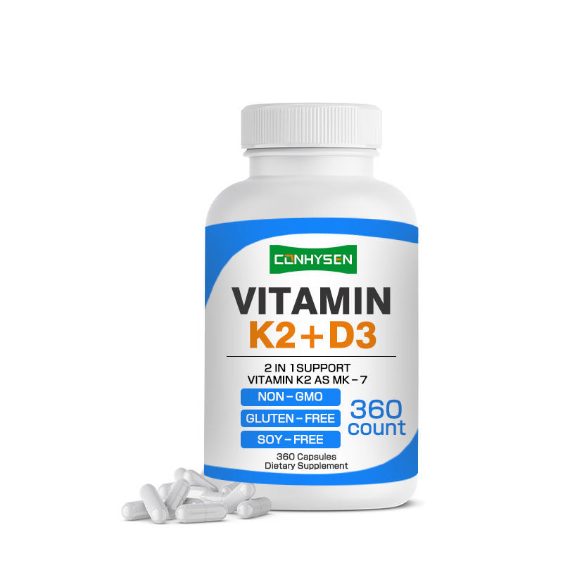 Customization Vitamin K2 D3 Capsules 2-In-1 Support Capsule Boosts Heart Bone And Immune Health