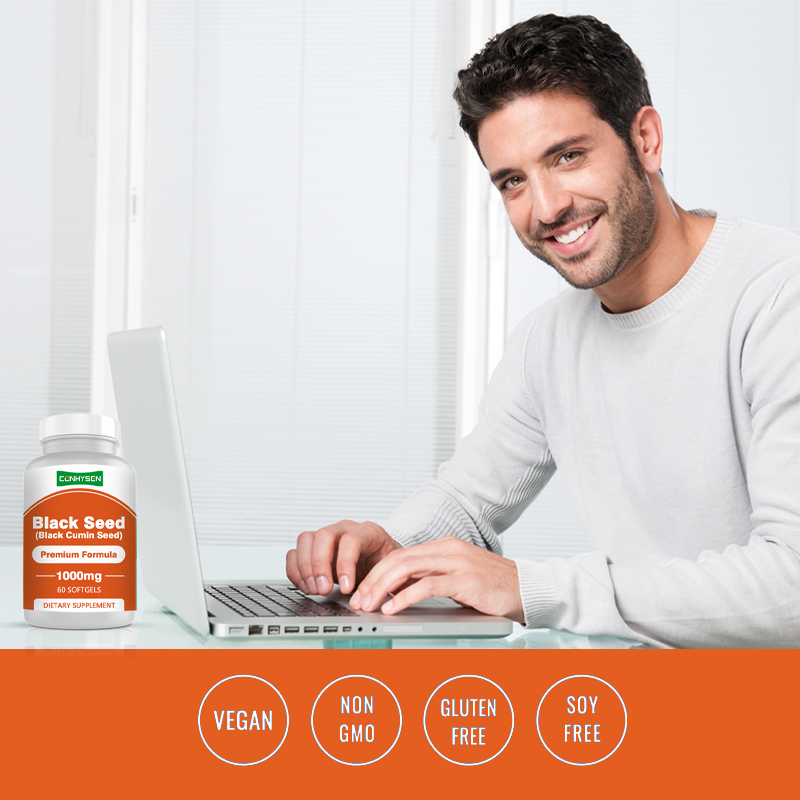 Black Seed Oil Softgels 1000mg with Omega-3 6 9 for Antioxidant Support