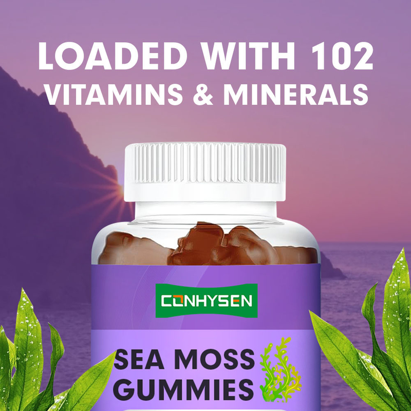 Organic Irish Sea Moss Gummies Factory Direct for Immune Support Custom