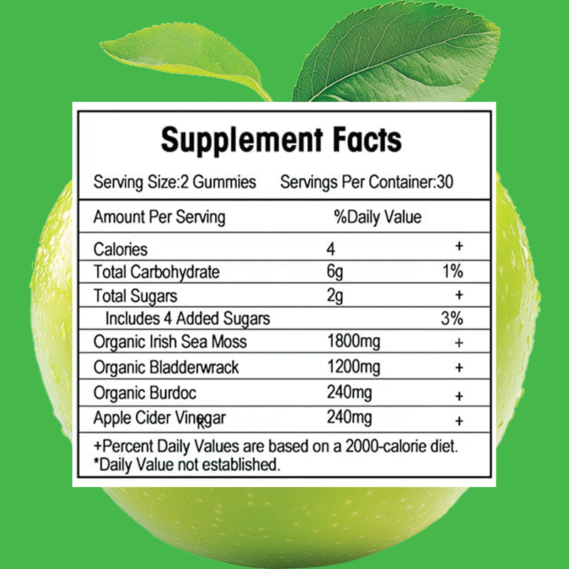 OEM/ODM Custom Organic Sea Moss Gummies Candy Healthy Bone Joint Support