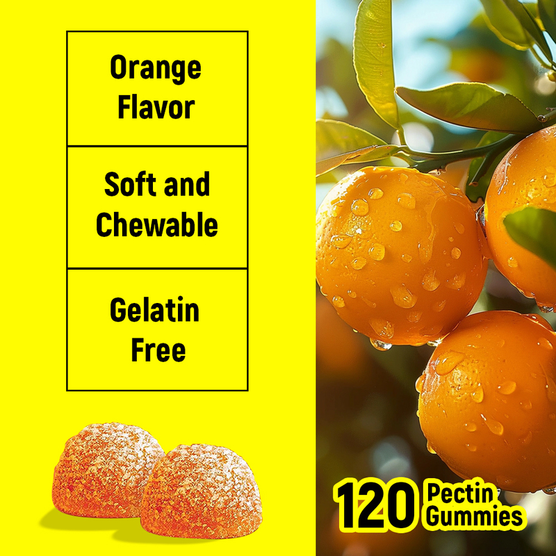 Factory Vitamin C Gummies Orange Flavor Custom Label Support Heart Health