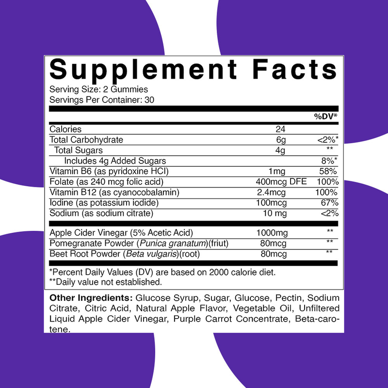 Factory Apple Flavor Apple Cider Vinegar Gummies Promote Detox Custom Branded