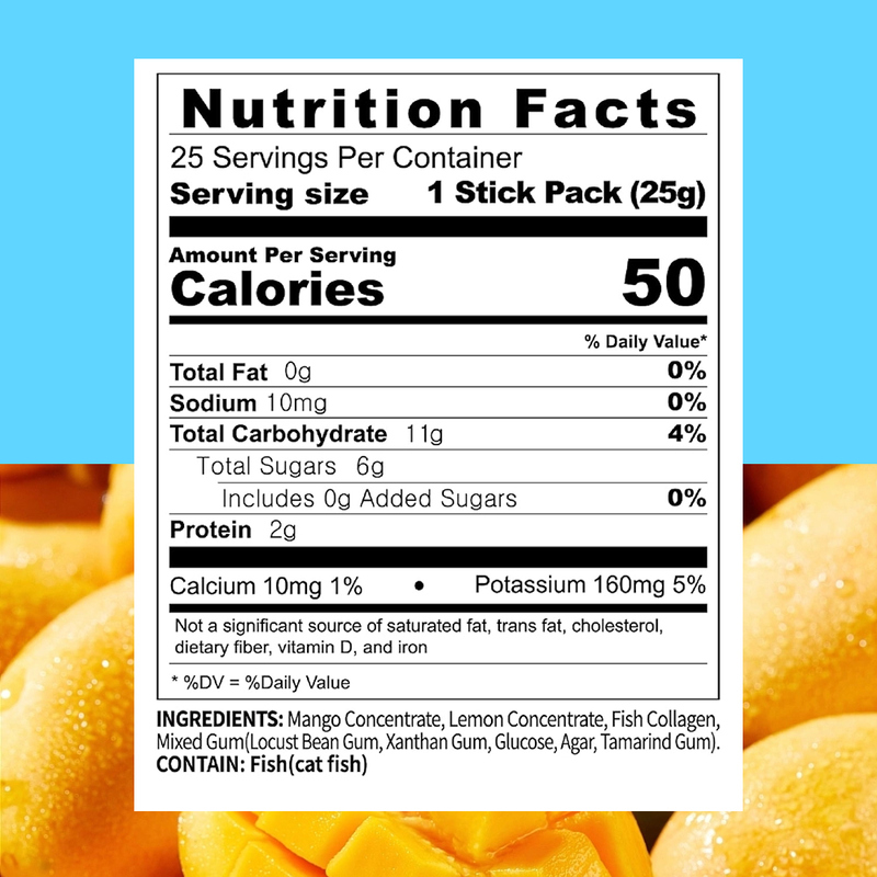 Collagen Jelly with Mango upports joint and bone health Custom Branded