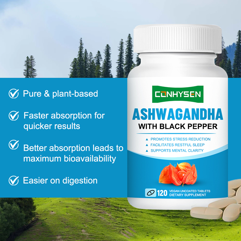 Enhanced Absorption Formula with Organic Ashwagandha and Black Pepper Wholesale Price