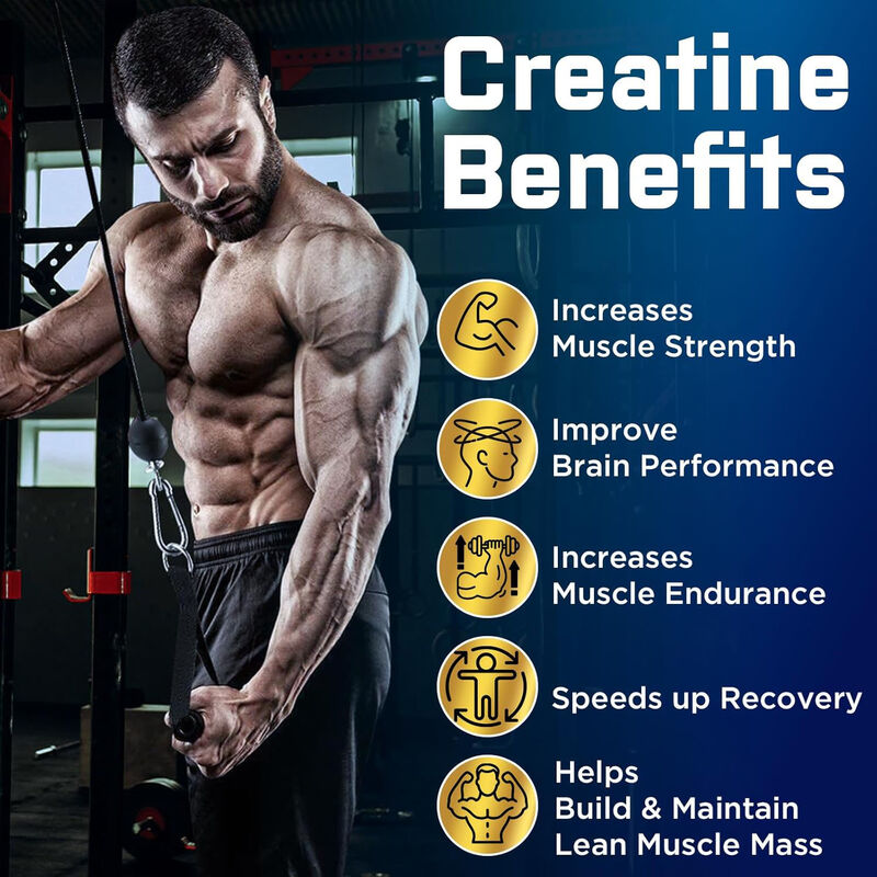 Custom Sport Pre Workout Muscle Growth Creatine Monohydrate Gummies Increases Muscle Mass Creatine Gummy Supplement