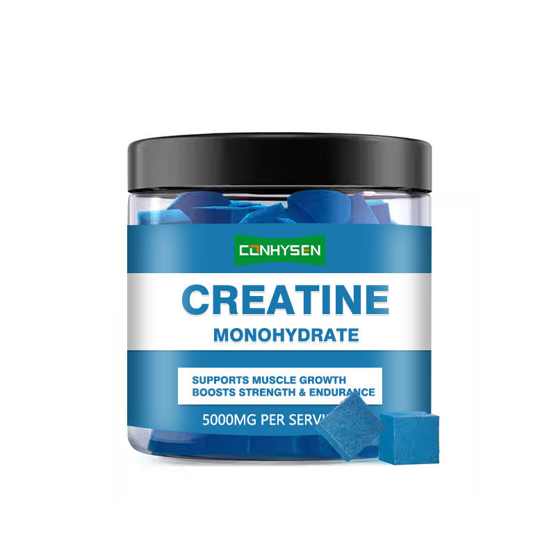 Custom Sport Creatine Monohydrate Gummies Pre-Workout Muscle Growth Pills for Adults Energy Boosting Creatine Supplement