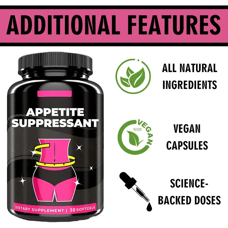 OEM Healthy Dietary Fiber Fat Burner Appetite Suppressant Capsule Pills Slimming Women Appetite Suppressant for Weight Loss