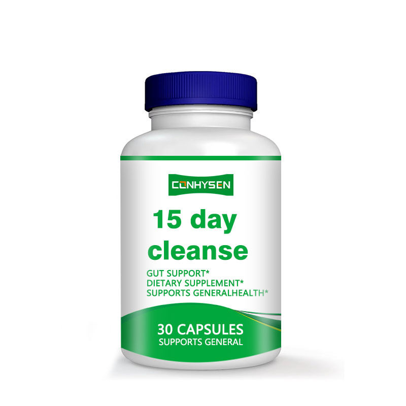 Private Label Health Supplement 15 Day Gut Cleanse and Detox Capsules for Digestive Health & Gut Health