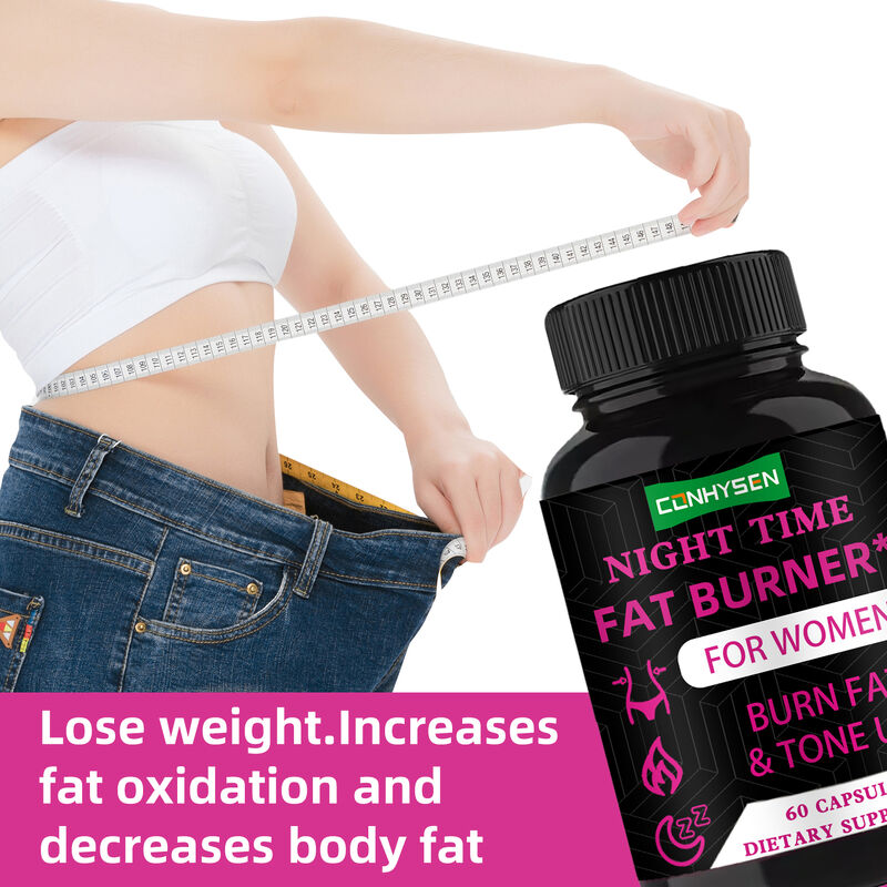 OEM Night Time Fat Burner Capsules Weight Loss Capsules Health Detox Cleanse Weight Loss Suppress Appetite Boost Metabolism