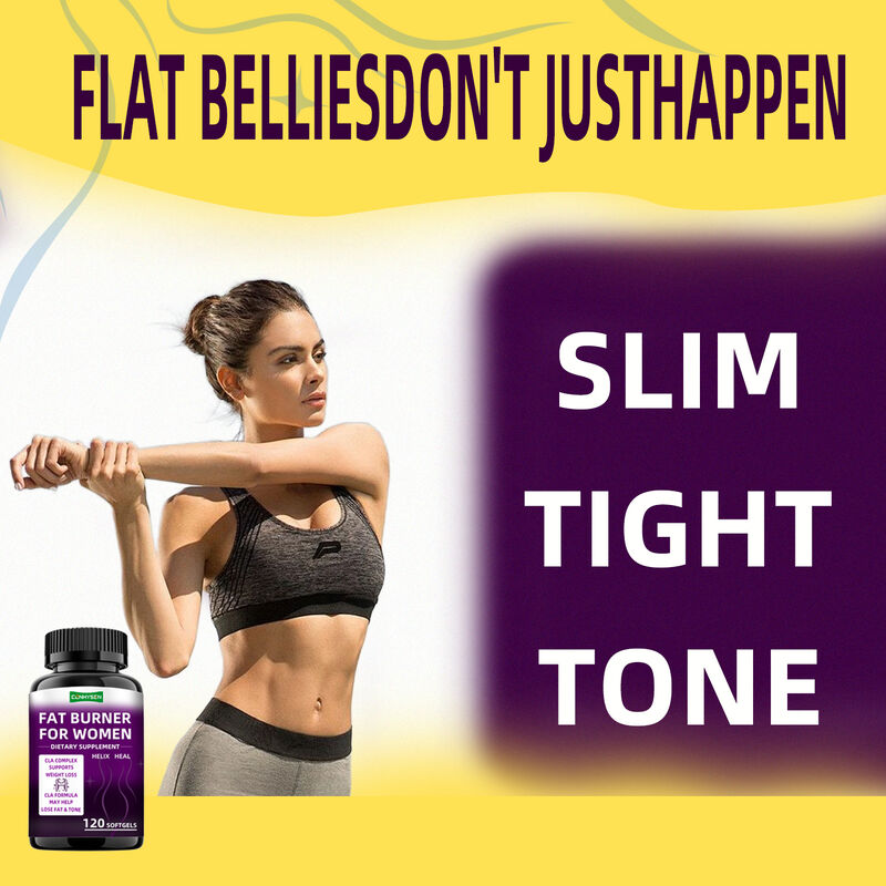 Private Label Fat Burner Capsules CLA Complex Dietary Supplements Promotes Muscle for Women Weight Loss Pills Dietary Fibre