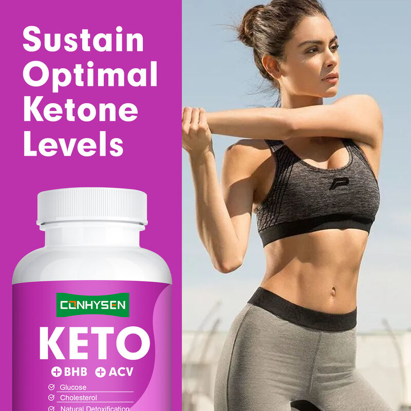OEM ODM Keto Capsules Rich BHB ACV Vitamins Zinc Chromium Supports Efficient Metabolic Activity Weight Loss Pills