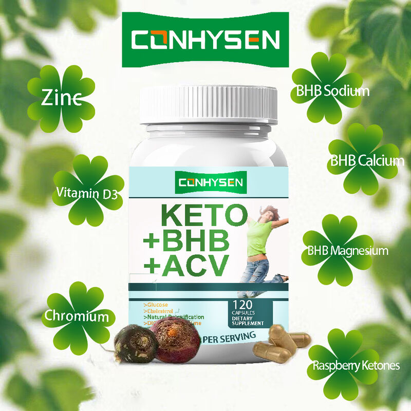 Private Label Keto ACV BHB Dietary Fiber Supplement Capsules Keto Bhb Capsules Weight Loss Supplements Diet Capsules