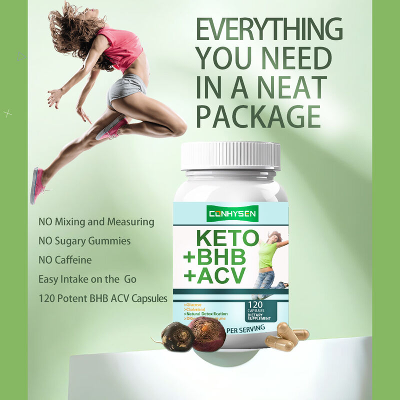 Private Label Keto ACV BHB Dietary Fiber Supplement Capsules Keto Bhb Capsules Weight Loss Supplements Diet Capsules