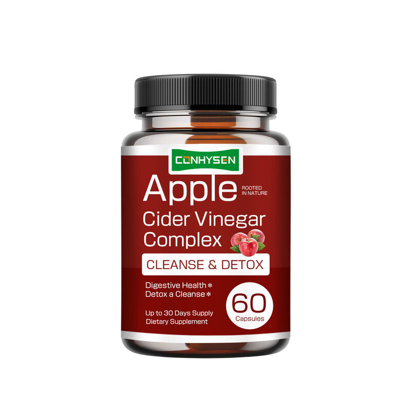 OEM High Quality Weight Management Vegan Apple Cider Vinegar Complex Capsules Fat Burner Promote Digestion