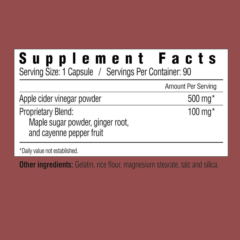 Factory Direct Sales OEM Body Management Promotes Digestion and Weight Management Apple Cider Vinegar Capsules