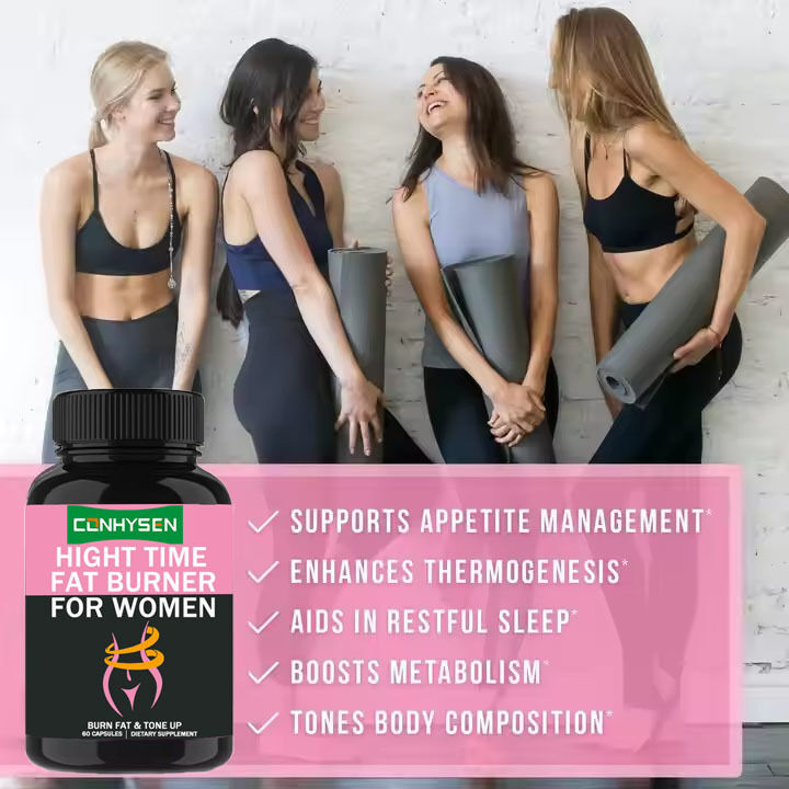 OEM/ODM Private Label Night Time Fat Burner White Kidney Bean Extract Boost Metabolism Woman Support Muscle Recovery Capsules