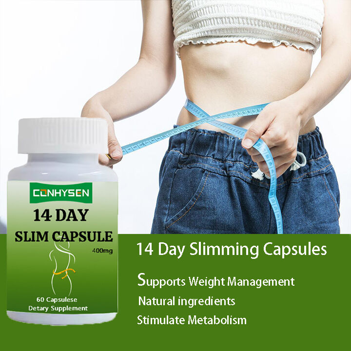 OEM ODM 14-Day Slimming Capsule Fast Acting Appetite Suppressant and Fat Burner Pills for Adults Dietary Fiber