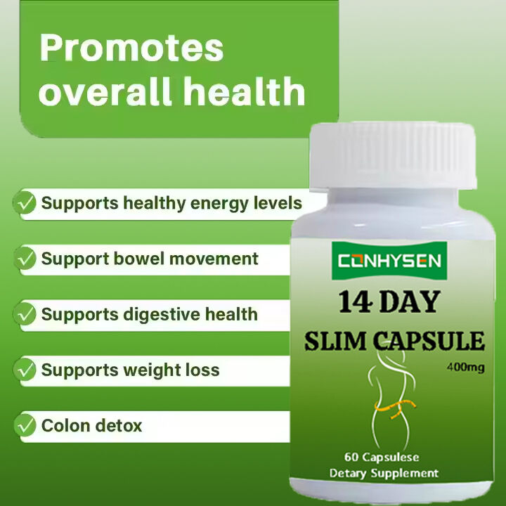 OEM ODM 14-Day Slimming Capsule Fast Acting Appetite Suppressant and Fat Burner Pills for Adults Dietary Fiber
