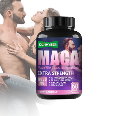 OEM Black Maca Capsules Strong Energy Enlargement Pills Nutritional Herbal Supplement