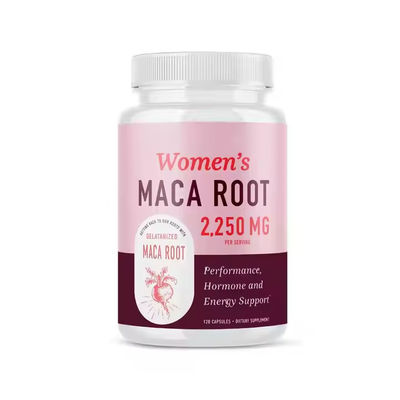 Women's Maca Root Capsules with Ashwagandha Stress Relief Energy Mood Support