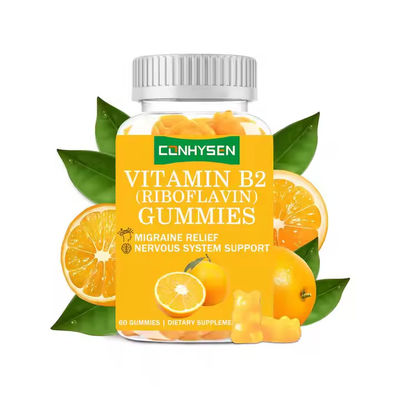 OEM ODM Vitamin B2 Gummies High Riboflavin Helps Relieve Stress Vitamin Gummies