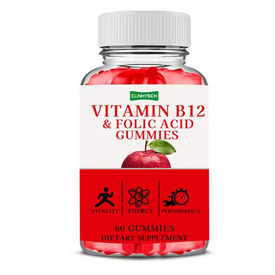 B 12 Vitamin Gummies Folate With Iron Supplement Nutritious Supports Immune System