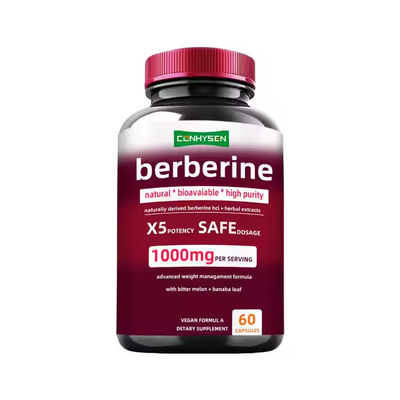 High Purity Berberine Capsules Potency Plant Extract Immune Supports