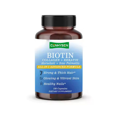 OEM Brand Collagen Biotin Capsules Keratin Supplement Enhance Skin Radiance