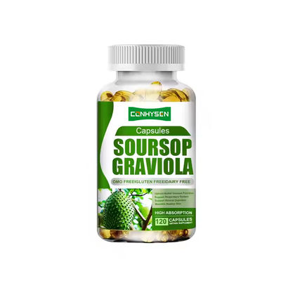 Soursop Graviola Soft Gels Support Respiratory System Plant Based Supplement