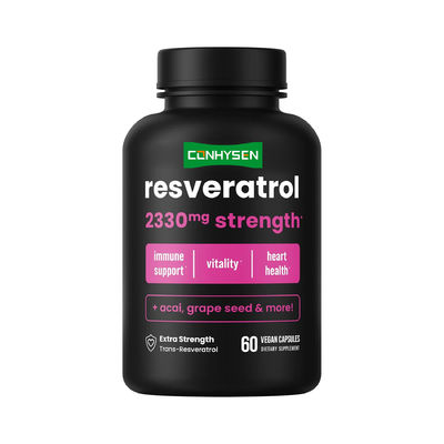 Green Tea Supplement Capsules Organic Resveratrol Capsules Supports Heart Health OEM