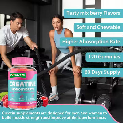 Black Pepper Extract Creatine Monohydrate Gummies Support Faster Muscle Recovery
