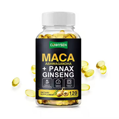 Herbal Health Maca Supplement Softgels Ashwagandha Ginseng For Men Vitamin Enhancing