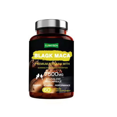 Private Label Black Maca Root Capsules Boost Libido For Male Performance