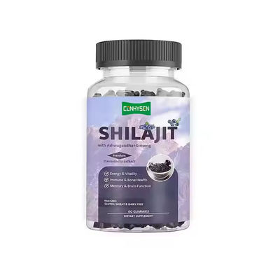 Customized Shilajit Gummies Ginseng Supplement With Ashwagandha Immune Support