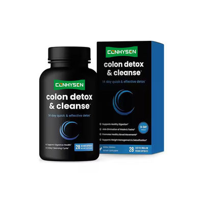 OEM Colon Detox Cleanse Capsules Weight Loss Digestive Enzymes Senna Leaf Extract Capsules