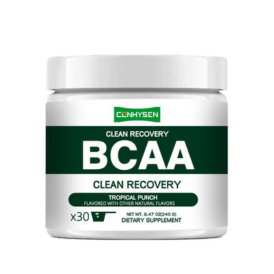 Private Labels Clean Recovery BCAA Powder 9 Essential Amino Acids Reduced Soreness And Stress