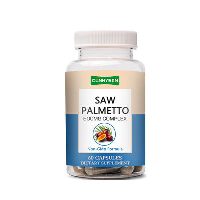 Custom Saw Palmetto Capsules Supports Urinary Health Gluten Free 60 Capsules