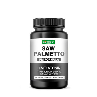 PM Formula For Traditional Prostate Sleep Support Saw Palmetto Capsules With Melatonin