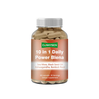 10-In-1 Daily Power Blena Sea Moss Capsules Boosts Emotional Balance With Ashwagandha