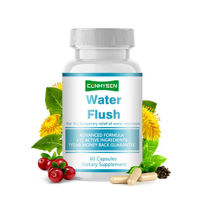 Supplement Manufacturer Water Flush Capsules With 12 Natural Ingredients Supports Digestive Ease