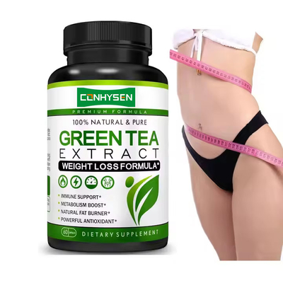 100% Natural Green Tea Capsules Boosts Weight Loss Slimming Supplement