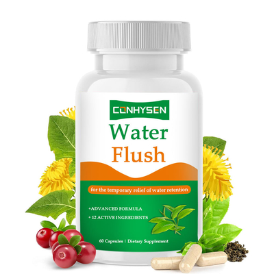 Water Flush Capsules 12-In-1 Natural Ingredient Enhances Detoxification for Slimming