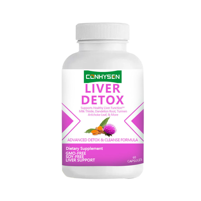 Custom Liver Detox Capsules Provides Liver Cleanse Health Slimming Capsules with Turmeric