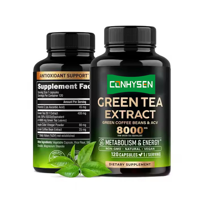ODM Green Coffee Beans Supports Metabolic Function Green Tea Extract Capsules